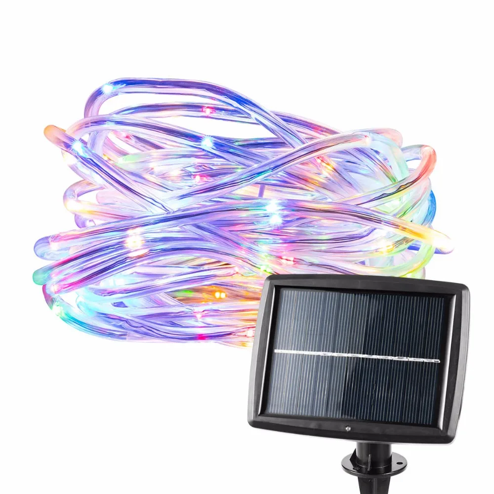 

Solar Powered String Lights 100led 8Mode 12M RGB Color Outdoor Solar Lamp with Copper Wire for Decoration Christmas Holiday