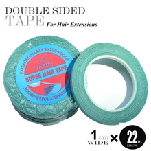 6 шт. 1 см* 22 двор синий цвет волос клейкая лента для волос ленты двусторонний скотч