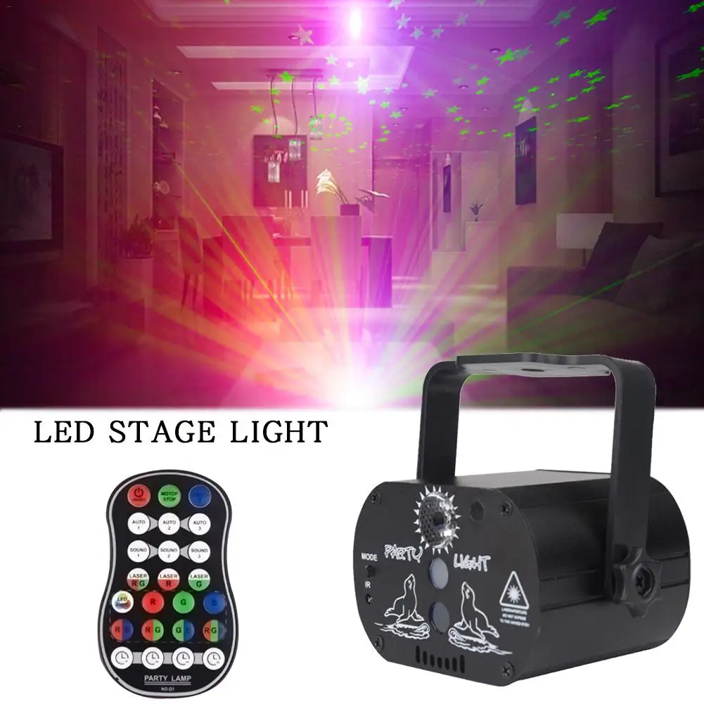 

LED Stage Light Starry 60 Pattern Mini Projector Lighting Effect Lamp for Disco Birthday Wedding Party Bar KTV Club