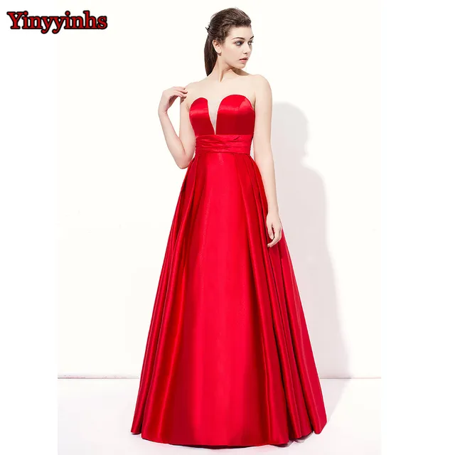 Yinyyinhs Vintage Strapless Long Winter Wedding Party Guest Yinyyinhs Vintage Strapless Long Winter Wedding Party Guest Bridesmaid Dresses Plus Size Navy Blue Red
