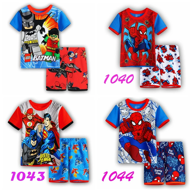 Детские пижамы из хлопка с рисунком для детей от 2 до 7 лет, одежда для малышей, пижамы, детские пижамные комплекты, пижамы для мальчиков и девочек