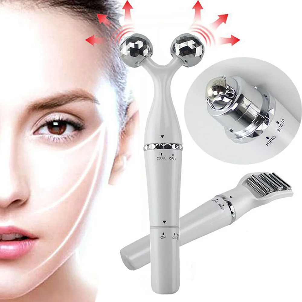 3 In 1 Beauty Bar Slimming Face Massage Tool 3D Facial Beauty Roller