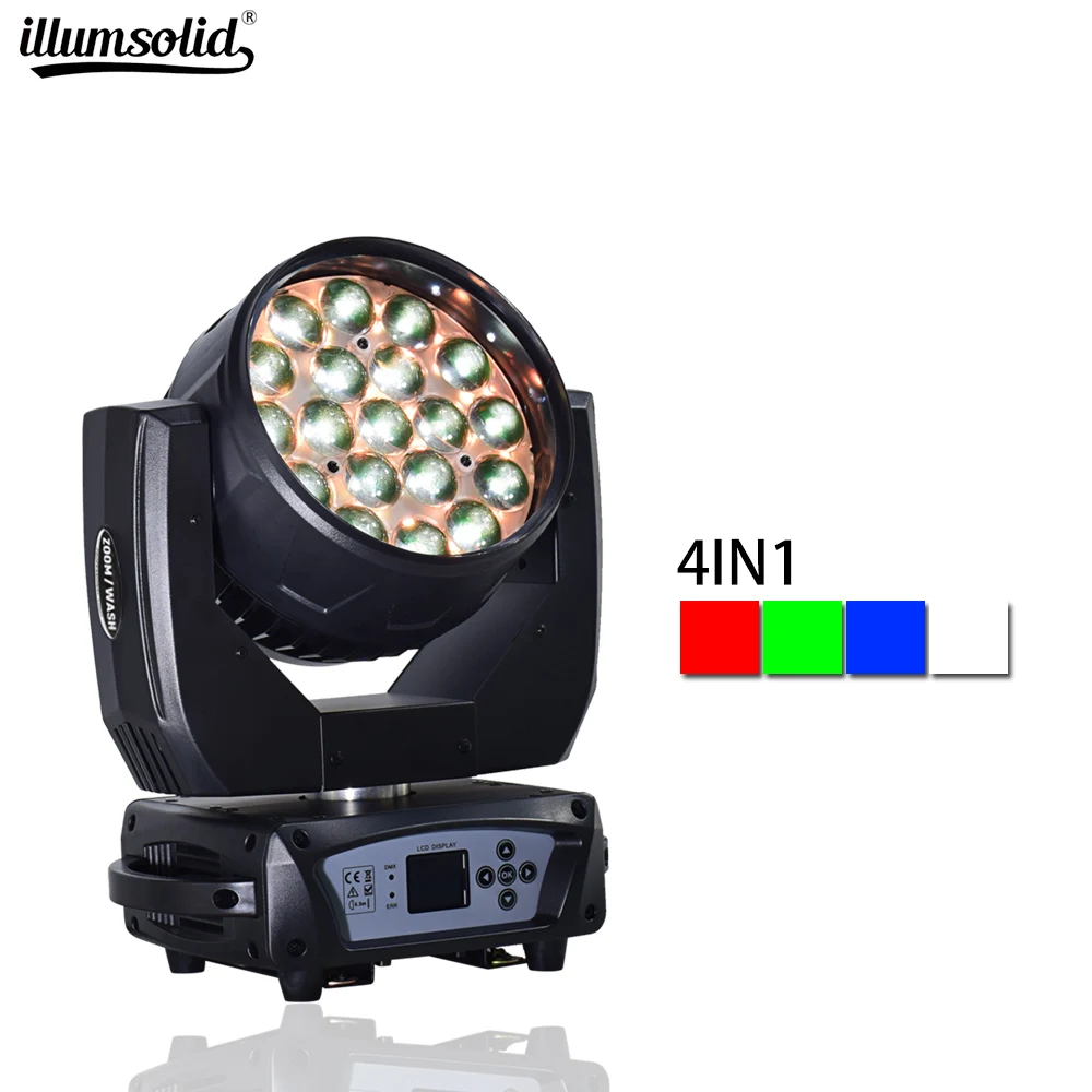

19x15w rgbw 4in1 dmx light moving head beam For Music concert Stage professional lighting equipment
