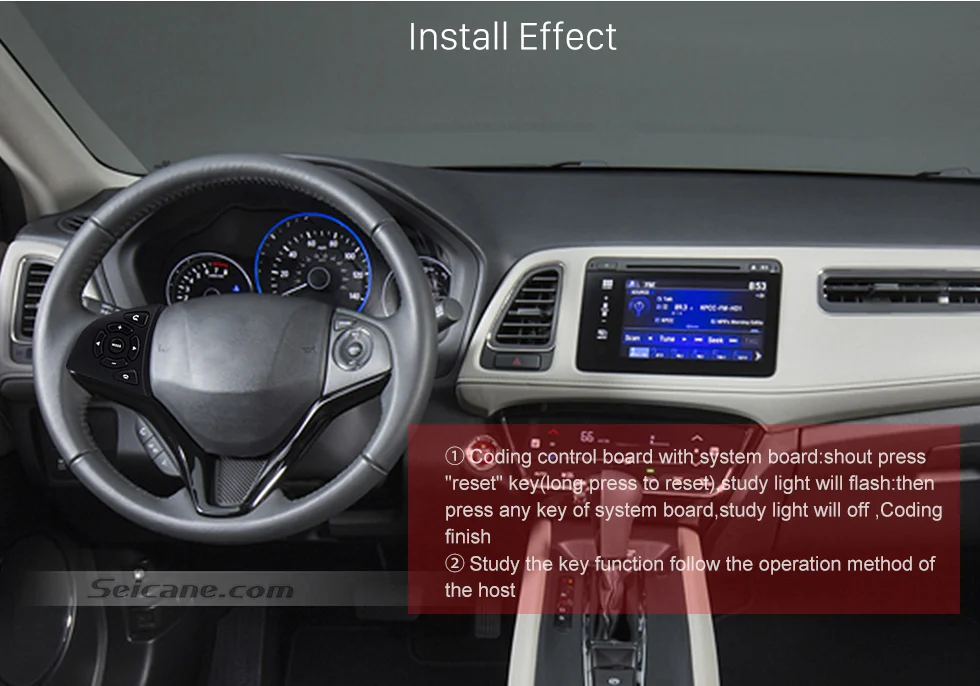 Seicane автомобильный регулятор громкости звука музыкального плеера Bluetooth пульт дистанционного управления кнопкой рулевого колеса для HONDA HRV CITY