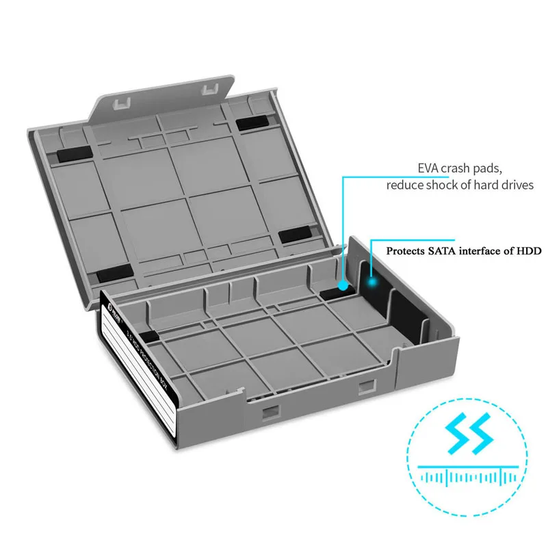 Защитный чехол для жесткого диска IDE SATA 5 шт./лот защитный 3 дюйма корпус с функцией