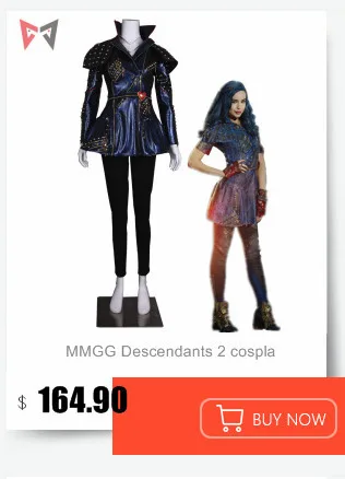 MMGG Descendants 2 Косплей Костюм для косплея фиолетового цвета кожаное пальто куртка с заклепками в стиле панк размер на заказ вечерние