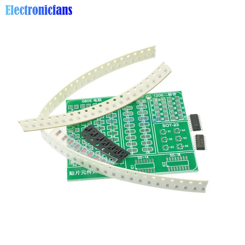 

Skill Training SMD SMT Components Practice Board Shield Kit For DIY