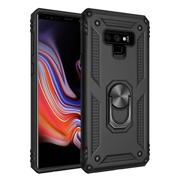 

30pcs/lot For Samsung Galaxy Note 10 Plus Shockproof Military Heavy Duty Hard Case with Ring Stand For Galaxy Note 9 Note 8
