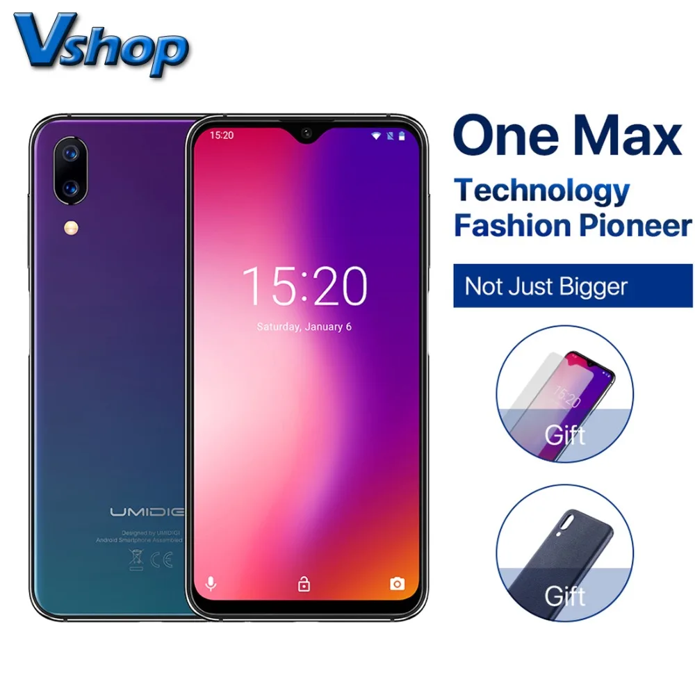 Оригинальный umidigi ONE MAX 4G мобильный телефон Android 8 1 4 Гб ОЗУ 128 ПЗУ восьмиядерный