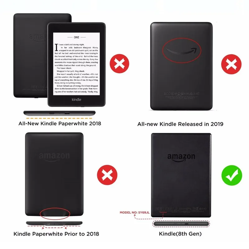 Для Amazon новинка Kindle 8-го поколения ультратонкий Магнитный чехол кожаный чехол для Kindle 8 чехол с функцией сна и пробуждения