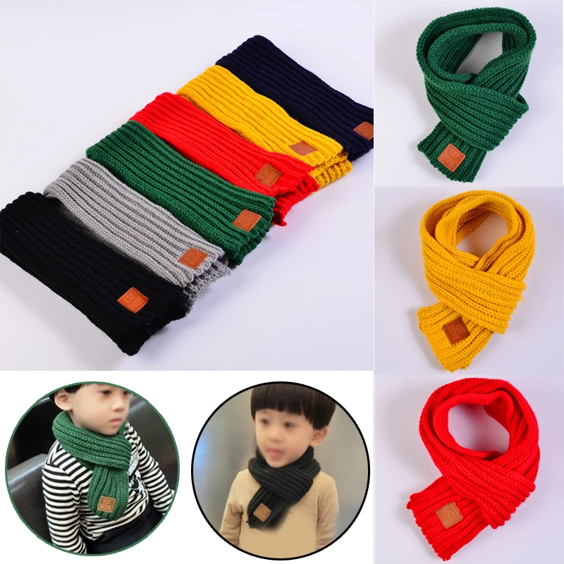 Hot Children 1PC Cute Lovely Warm Winter Solid Scarf Fashion Kids