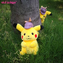 Детективные милые плюшевые каваи игрушки Пикачу темные молнии Пикачу куклы игрушки для детей