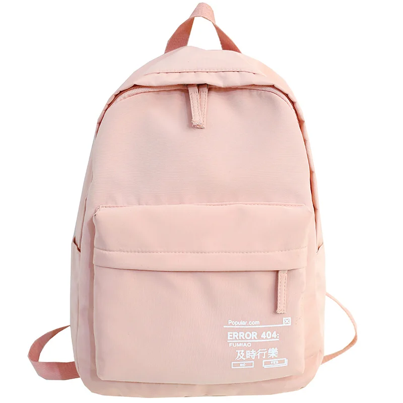 Женский студенческий милый рюкзак, женские модные школьные сумки для девочек-подростков, кавайные Водонепроницаемые рюкзаки, нейлоновый принт, книга, женская сумка, книга - Цвет: pink