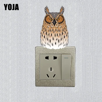 

YOJA Interesting Owl Decor Switch Living Room Bedroom Wall High Quality Sticker 10SS0033