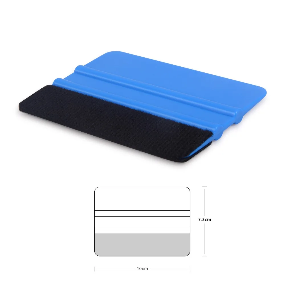 EHDIS 100pcs 10x7.3CM Car Vinyl Film Wrap Fabric Felt Squeegee Scraper Car Sticker Styling Auto Accessories Window Tint Tools