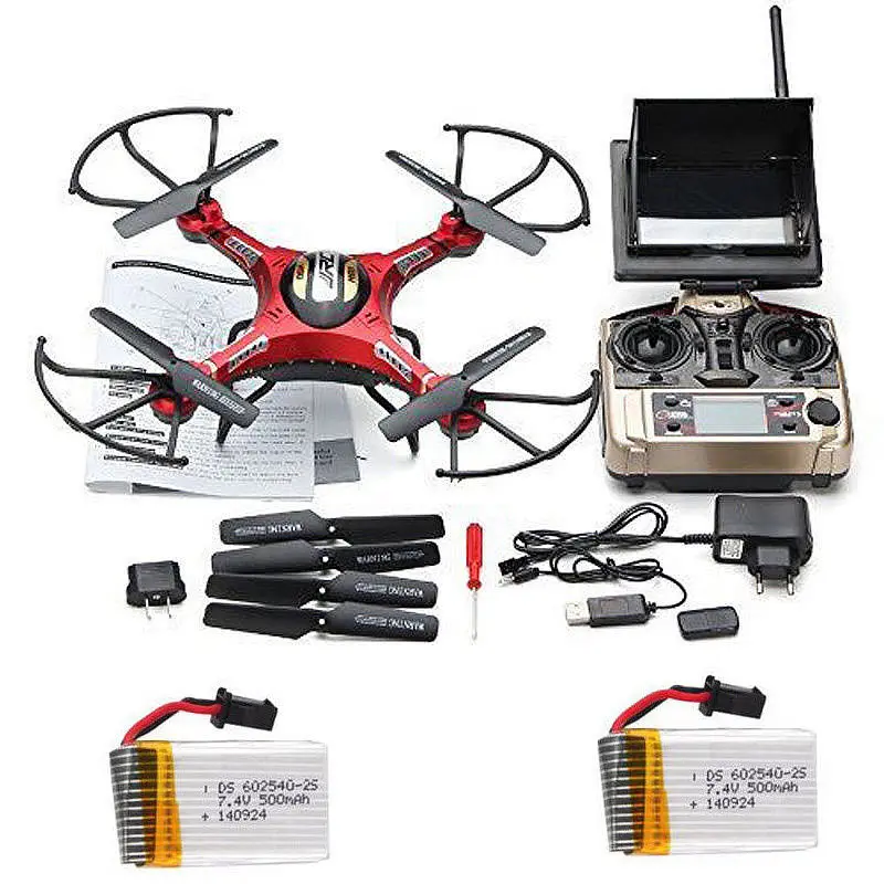 Free Shipping JJRC H8D Real time FPV RC Quadcopter Drone W HD Camera 2 extra Battery