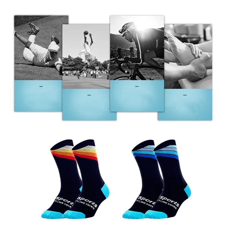 Спортивные носки для спорта на открытом воздухе, носки для велоспорта, дышащие, прочные, бегущие, походные, скалолазание, аксессуары для мужчин и женщин