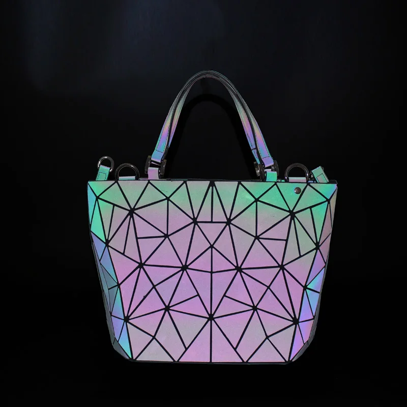 Известный бренд, женская сумка Bao, геометрические блестки, зеркальные, простые складные сумки, ведро, светящиеся сумки, повседневная сумка-тоут, bolsos