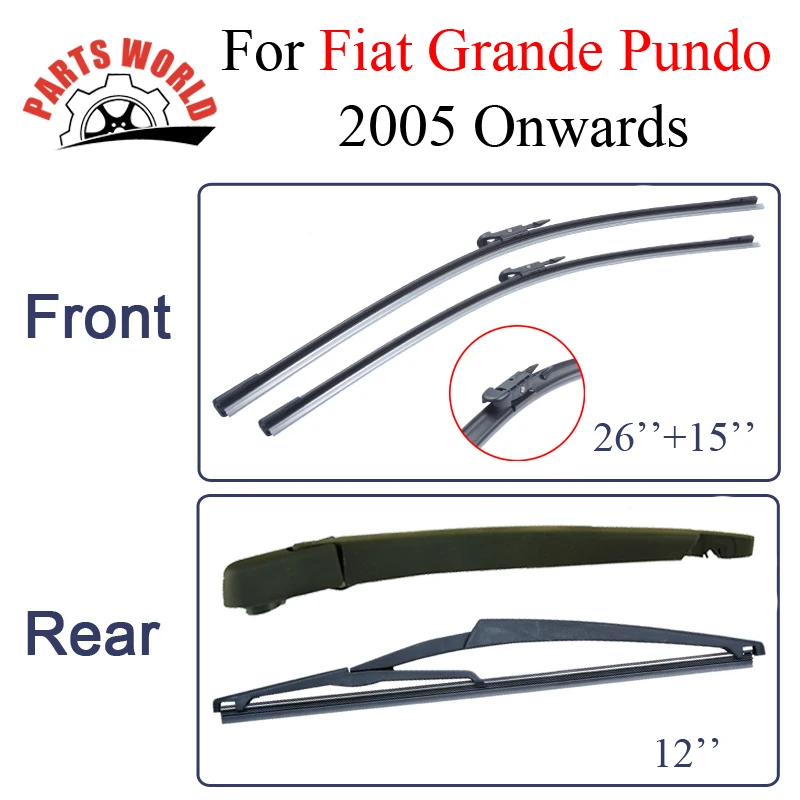 Стеклоочистители Partsworld для Fiat Grande Punto 2005 2016 автомобильные аксессуары|wiper blade|windscreen