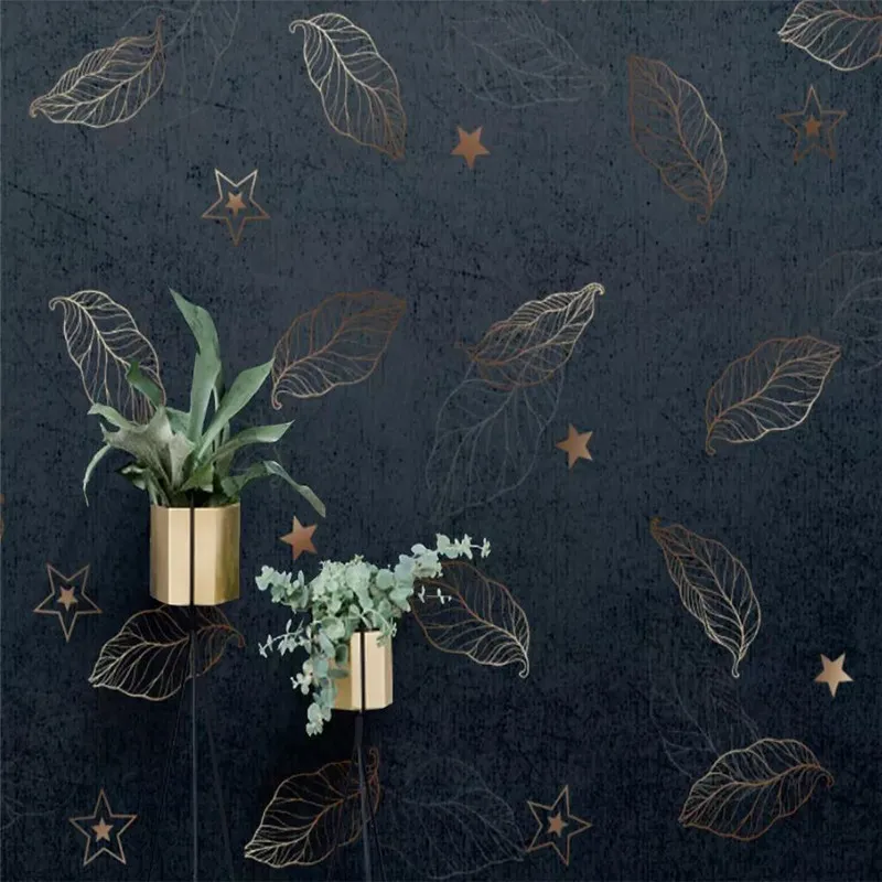 Custom Mural Wallpaper Modern Abstract Plant Luxury Background Wall