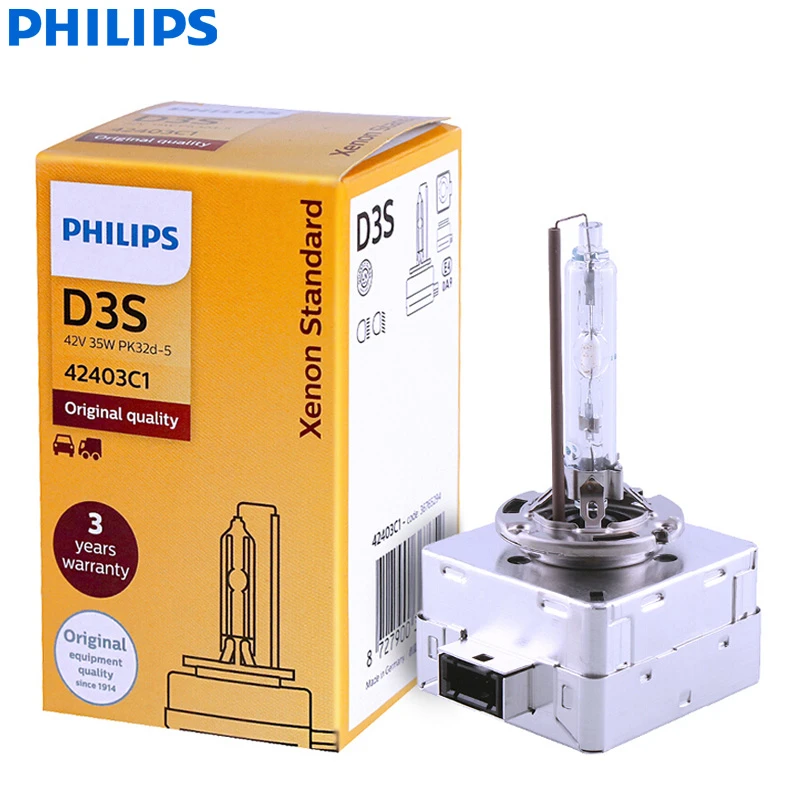 Genuine PHILIPS D3S 42403C1 HID Xenon 42V 35W Bulb x 1 Made in Germany Genuine PHILIPS D3S 42403C1 HID Xenon 42V 35W Bulb x 1 Made in Germany