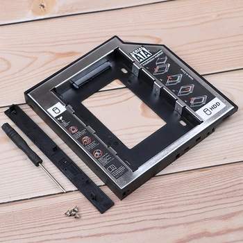 

1set Universal SATA 3.0 12.7mm 2nd HDD Caddy For 2.5 '' SSD Hard Drive Case Enclosure For Laptop Hot Sale