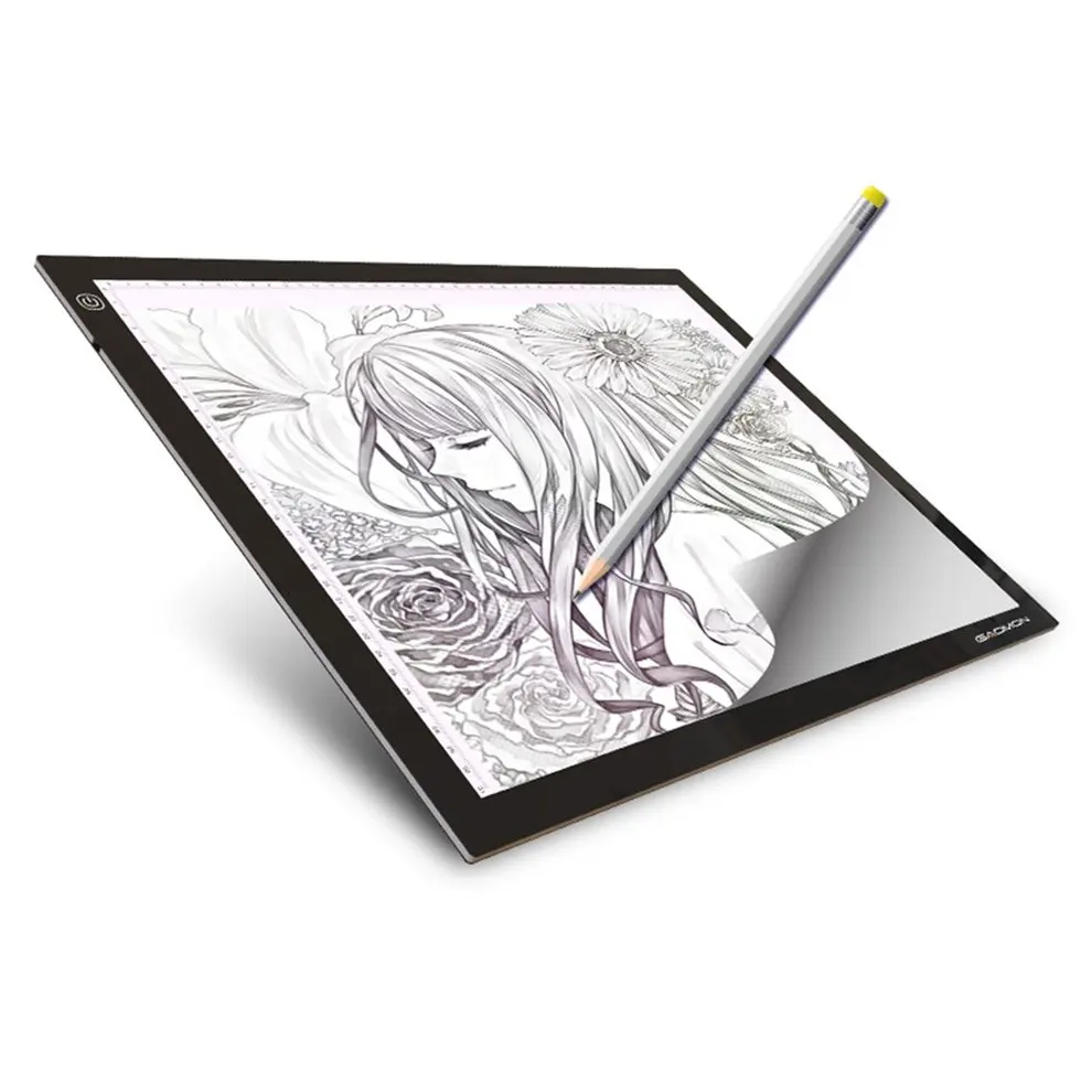 

10pcs A3 Portable LED Drawing Board Eyesight Protection Touch Dimmable Tracing Table