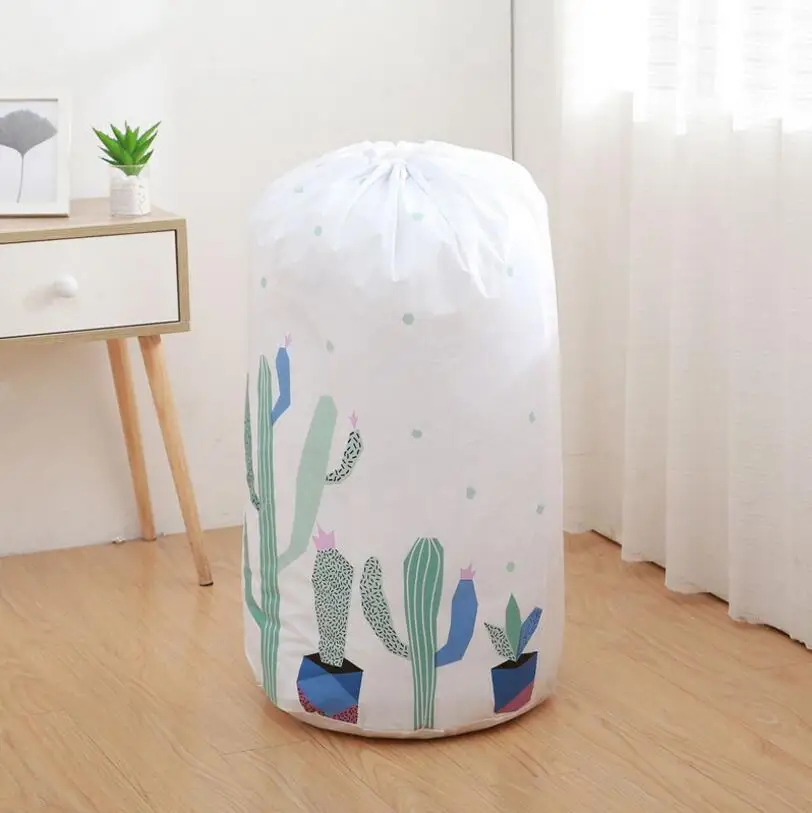Складная сумка для хранения одежды одеяло Одеяло Шкаф Органайзер для свитера коробка, мешочек Высокое качество уборка контейнер Органайзеры - Цвет: Cactus