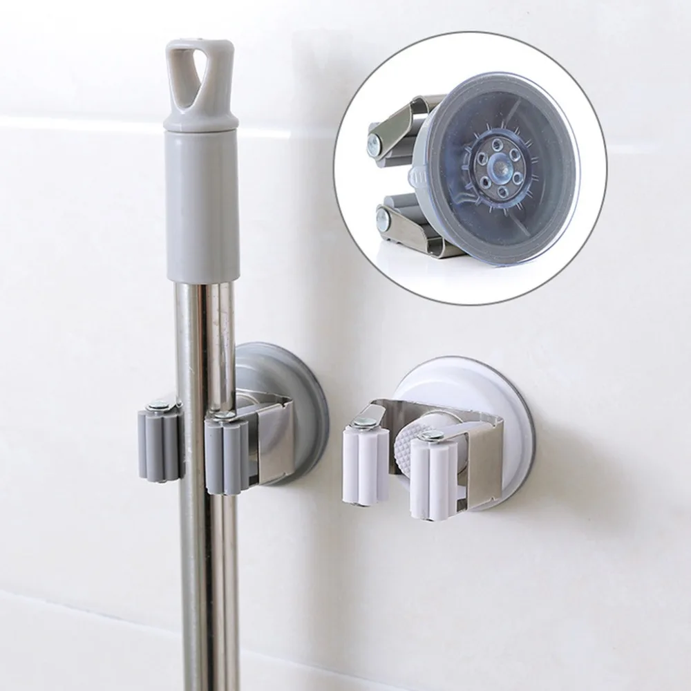 

Mop Broom Wall Suction Cup Kitchen Home Organizer Tool Rack Hanger Holder