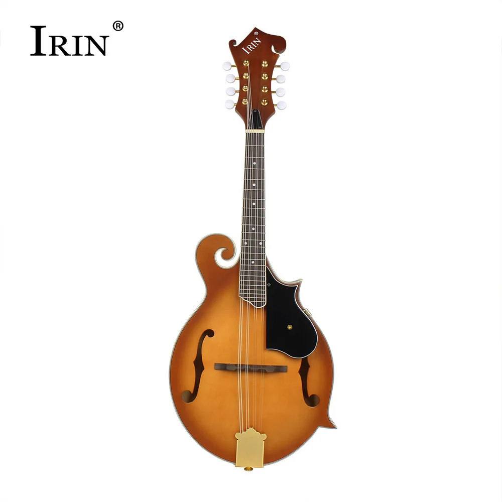 High-end solid mandolin national musical instrument mandolin rounded eight-string mandolin