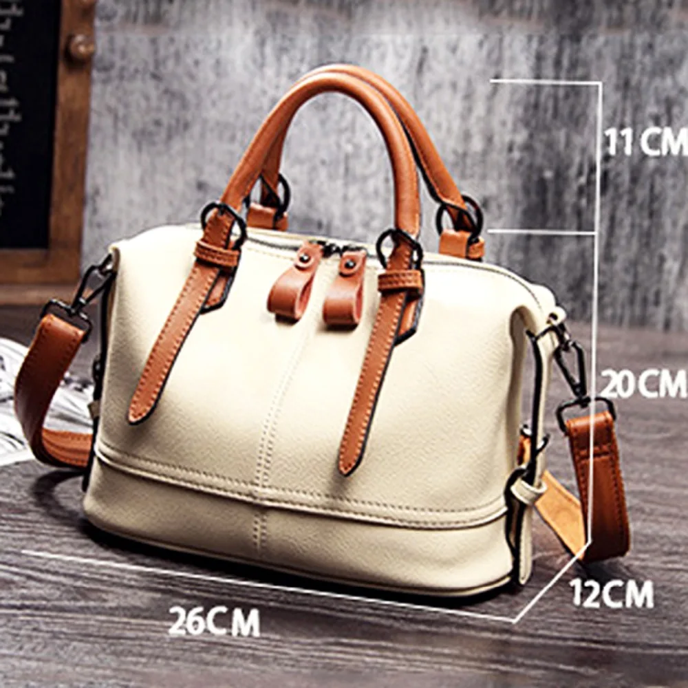  Natural cowhide women handbag genuine leather bags ladies big shoulder handbags fashion women messe