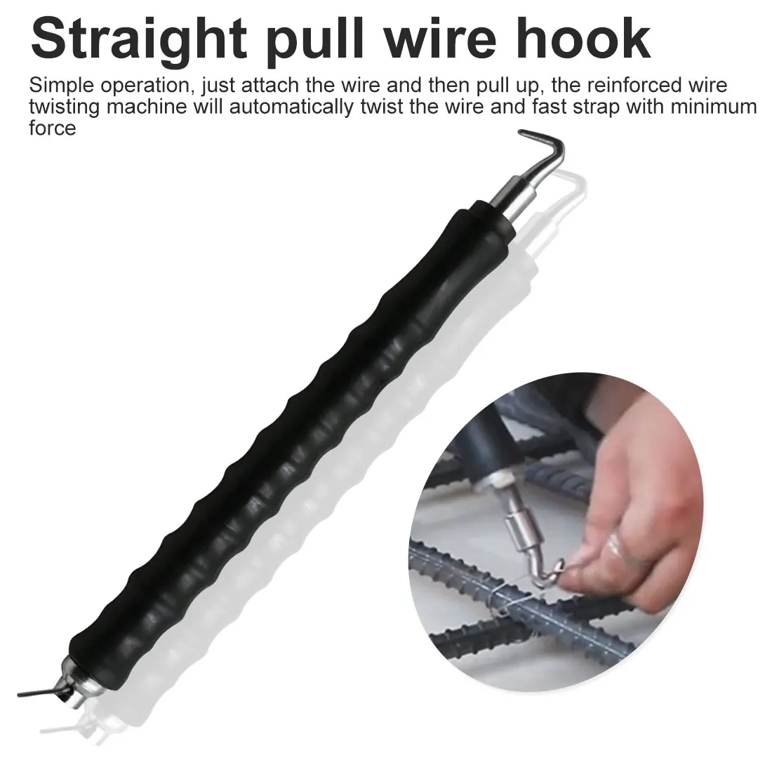 

New High Quality Multifunctional Semi-automatic Rebar Hook Straight Pulling Wire Tie Strapping Artifact Steel Bar Building Tools