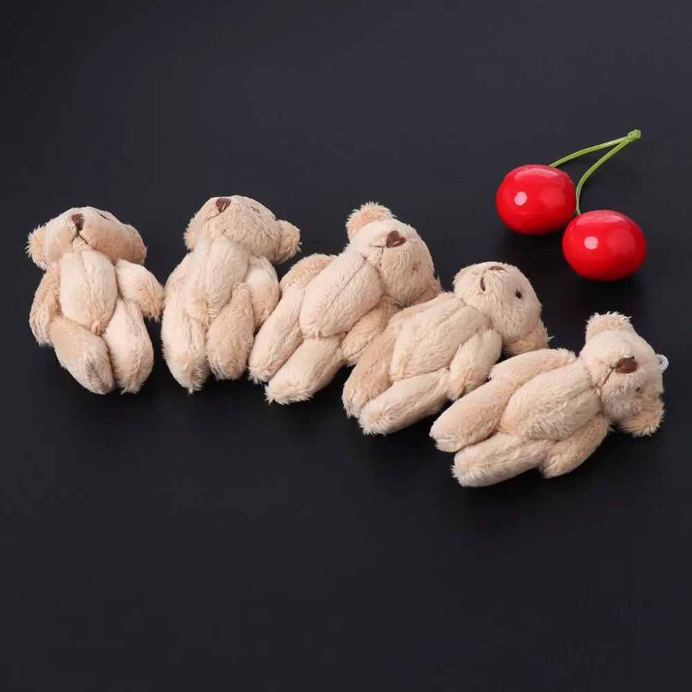 

5PCS Kawaii Small Bears Plush Soft Toys Pearl Velvet Dolls Gifts Mini Teddy Bear
