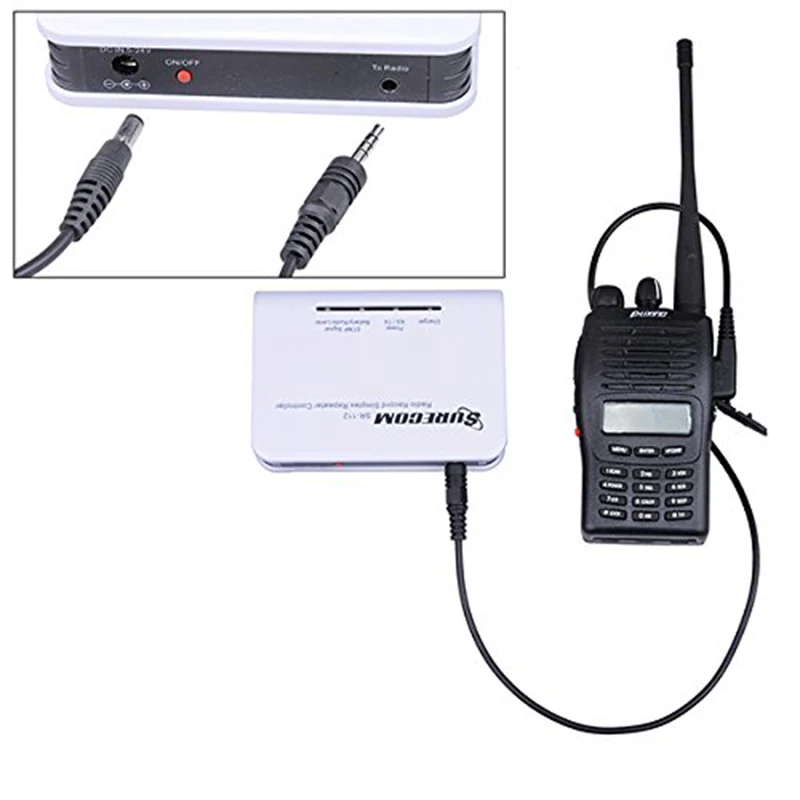 Surecom SR-112 Walkie TalkieTwo way Radio Audio Record Simplex Repeater Controller with 1pcs Radio connect Cable SR112 Repeater (1)