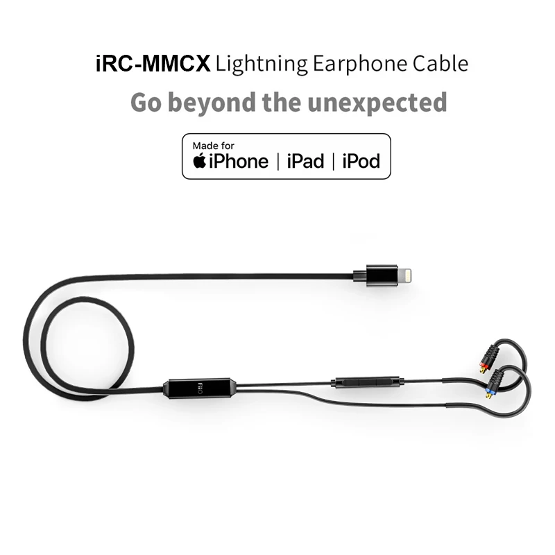 FIIO iRC MMCX-наушники кабель из для iPhone 7/7plus/8/X/XS в линию Conteols микрофон MMCX Съемный кабель для F9 PRO