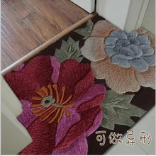 Шерстяные ковры с цветами для гостиной, спальни, большого размера, классические Входные Коврики, декоративные напольные ковры, цветочный ковер