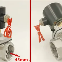 1-1/2 ''Нержавеющая сталь нормально открытый клапан watervalves 2W400-40BK DC12V, DC24V или AC220V