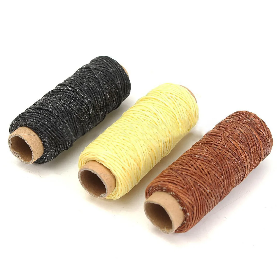 JX-LCLYL 48pcs Leather Craft Hand Tool Kit Sewing Stitching Thread Punch Groover Awl Set