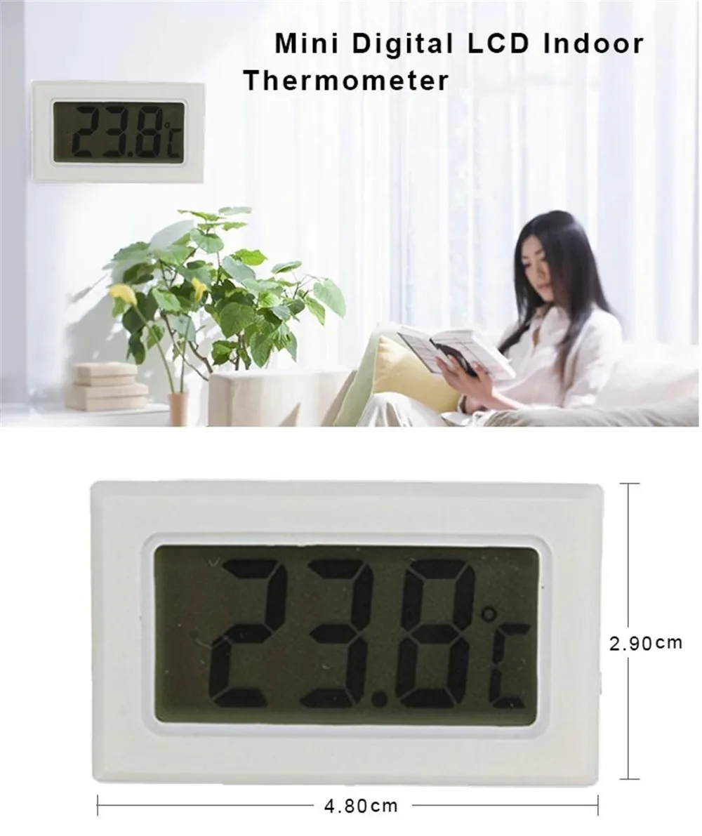 SpedCrd Mini Digital LCD Temperature Meter Electronic Thermometer