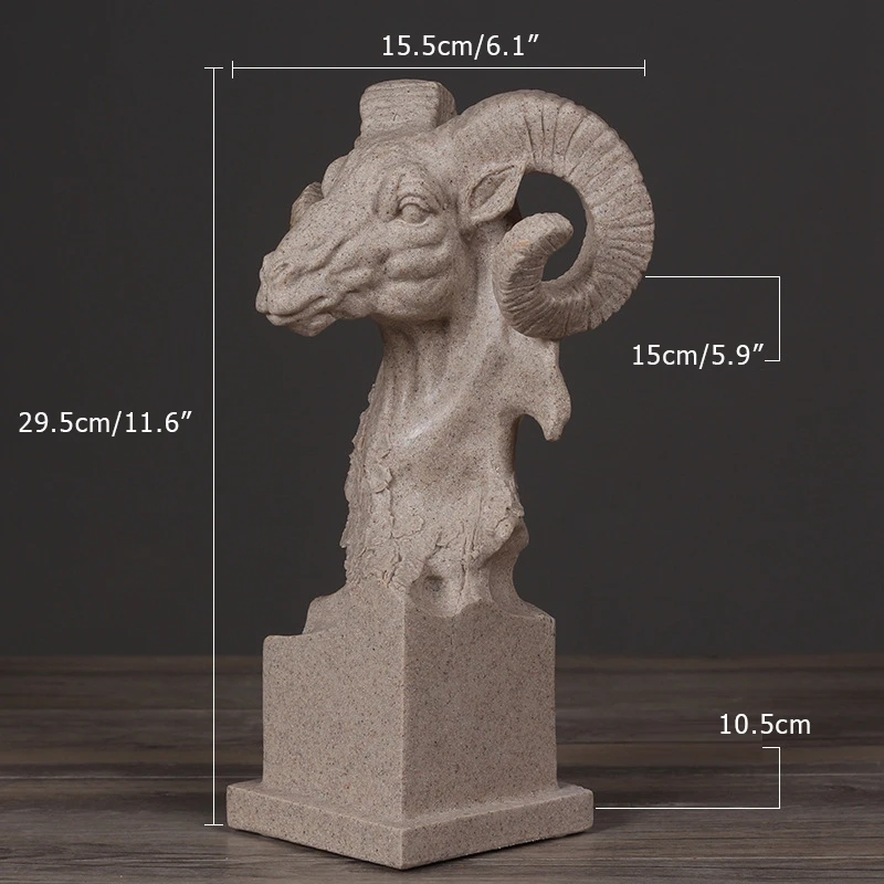 Статуэтка для домашнего декора из смолы козы декора|craft cabinet|craft figurinescraft resin |