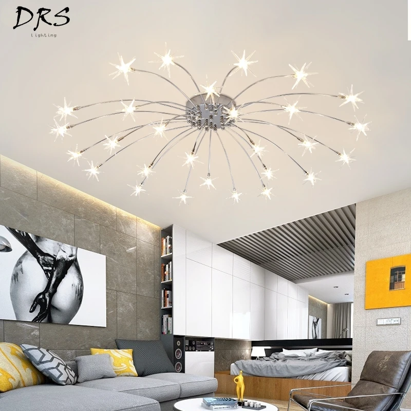 Living Room Lights Creative Art Meteor Shower Led Ceiling Lamps Led Light  Fixture Kids Room Lamp Neo Gleam Plafon Led Luminaire - Ceiling Lights -  AliExpress