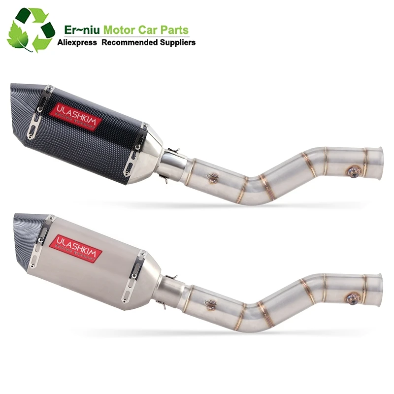 

Motorcycle Exhaust Muffler Escape Middle Link Contact Pipe Full System Slip On For yamaha YZF R1 1000 YZF1000 YZF-R1 2009~2015