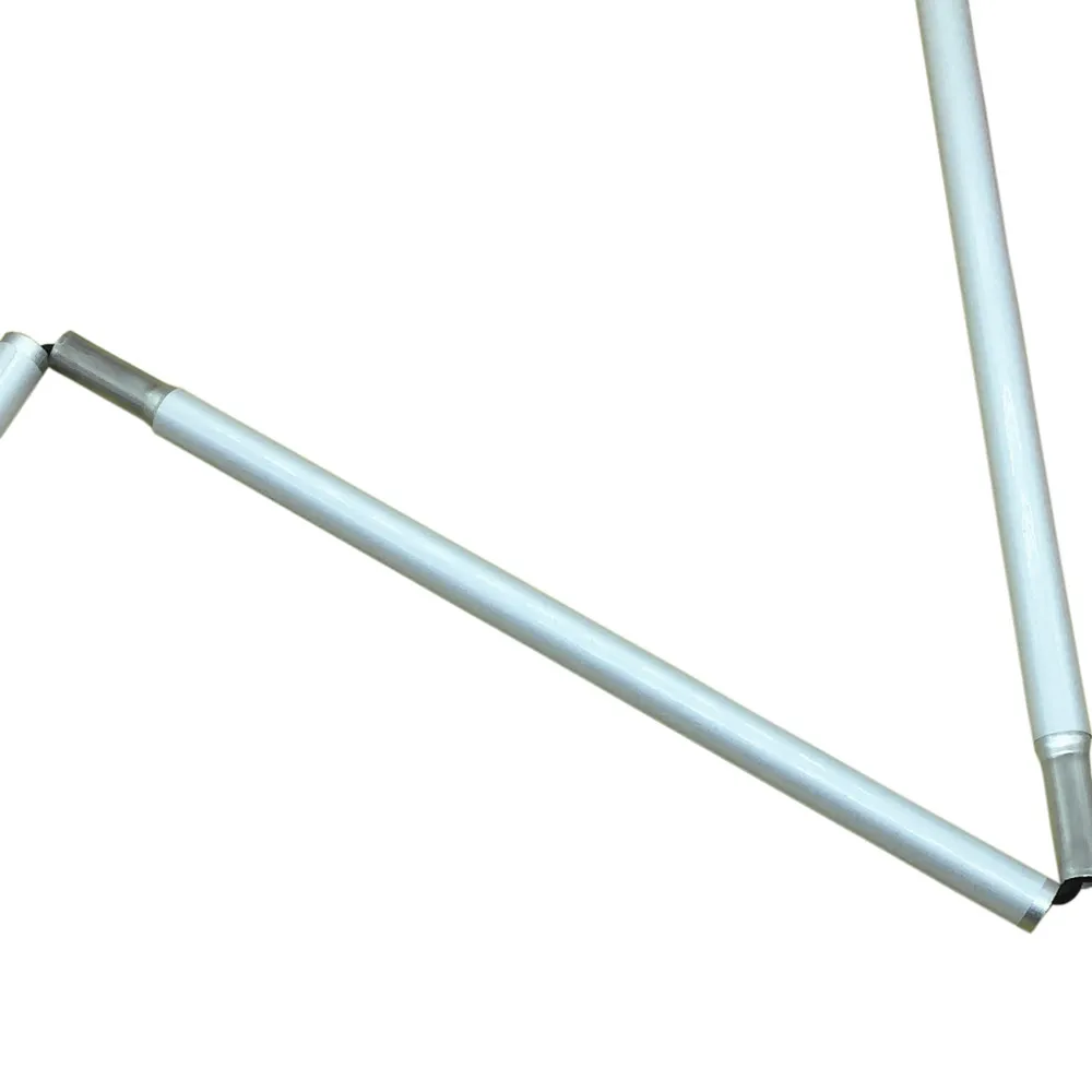 125cm-155cm, Aluminum mobility folding White Cane with Black Handle for the blind (folds down 6 sections) 4