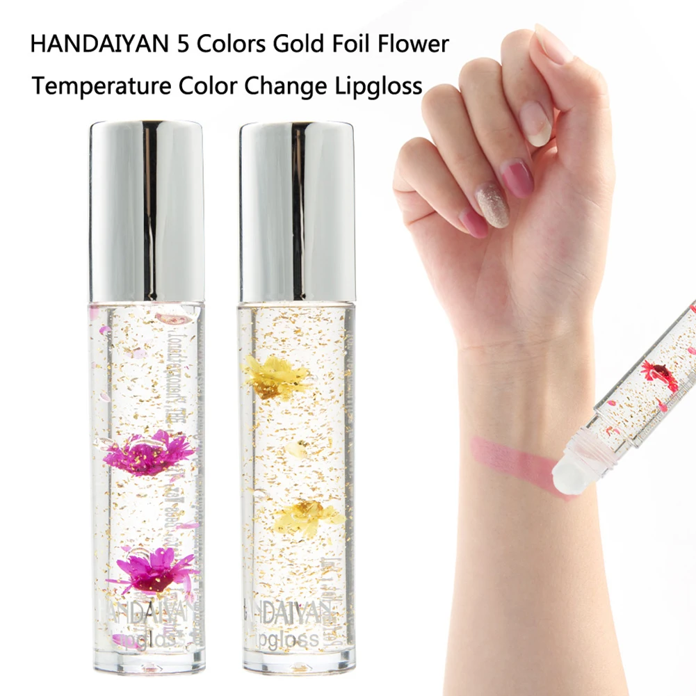 Lipstick Gold Foil Portable Easily Painted Charming RFID Blocking Long Lasting Change Color Lip Gloss Fabala Flowers Lipstick Gold Foil Portable Easily Painted Charming RFID Blocking Long Lasting Change Color Lip Gloss Fabala Flowers