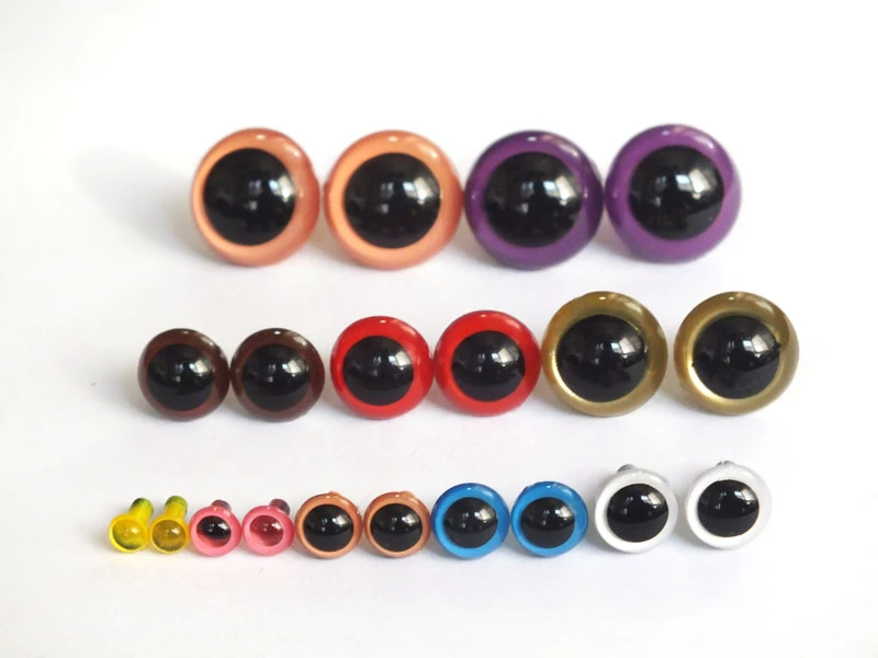 50pcs/lot 518mm Mixed Color Toy Eyes Safety Eyes Bear Eyes With Washer
