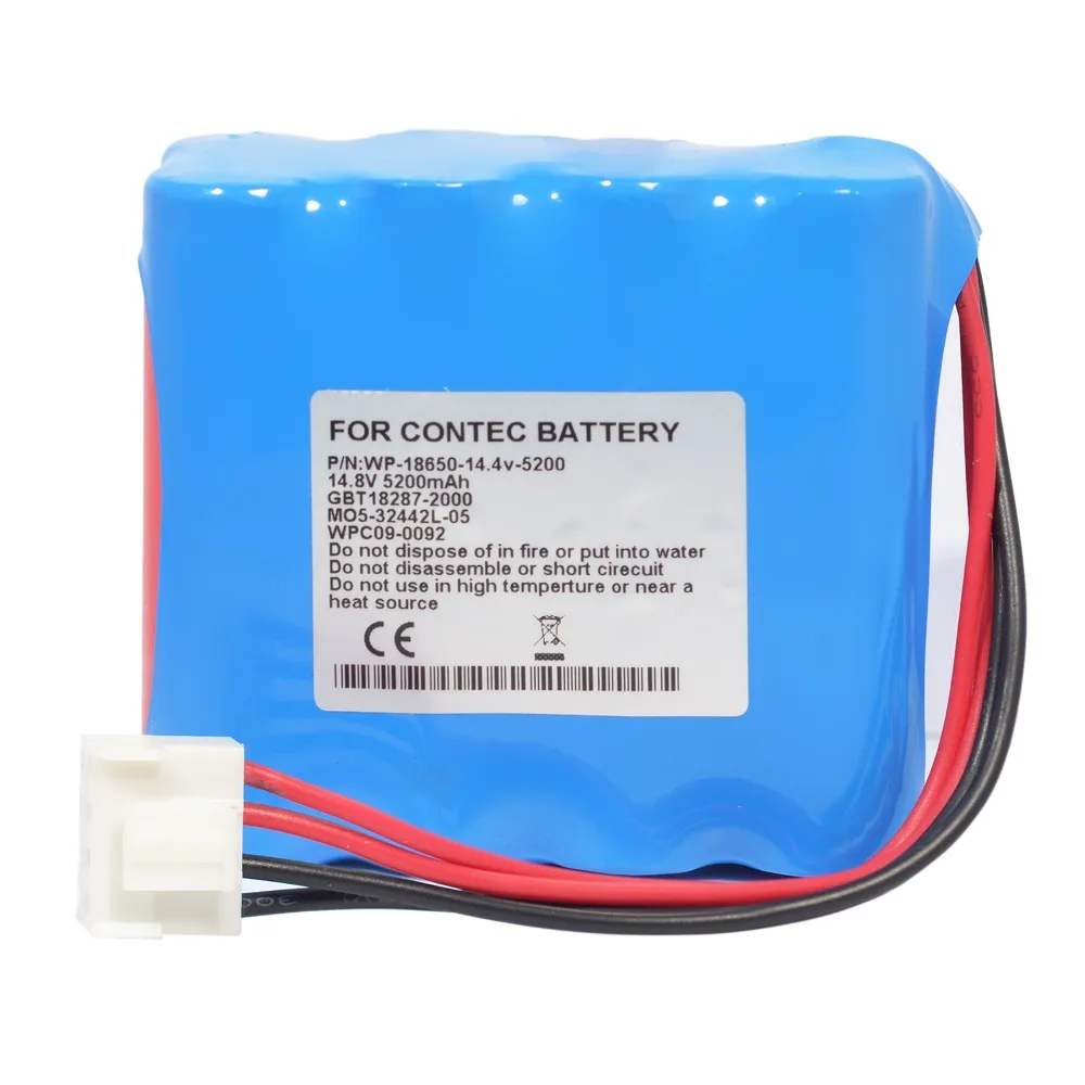 SGS CE сертификат CONTEC монитор пациента li-ion/литиевая батарея 14 4 v 5200mAh ECG1201 |