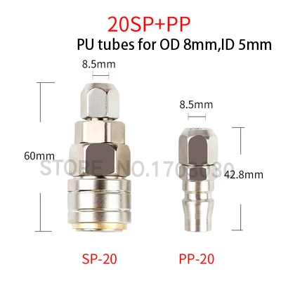 Пневматический фитинг C Тип быстродействующего соединителя муфта высокого давления PP20 SP20 PF20 SF20 PH20 SH20 PM20 SM20 работа на воздушном Компрессоре - Цвет: SP 20 . PP 20