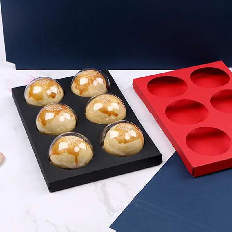 6 шт. прозрачный пластик кекс коробки выпечка печенье торт коробка Кухня