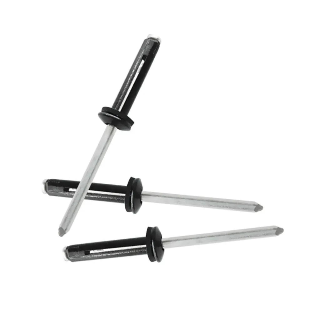 20Pcs Aluminum Kayak Canoe Tri Grip Rivet Mounting Rivets Deep Water Long Grip Tri-Fold Bulb Rowing Boat Kayak Accessories