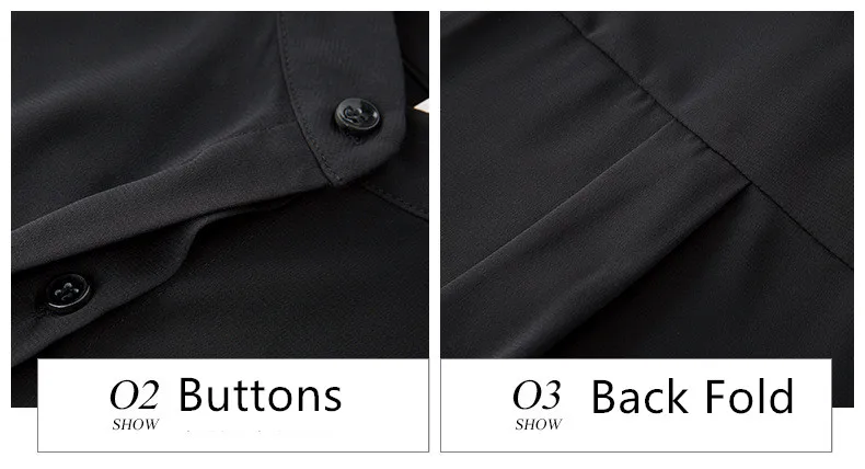 Spring Autumn OL Loose Stand Collar Chiffon Transparent Long Sleeve Simple Womens Blouses Tops Shirt Black S/M/L/XL/XXL